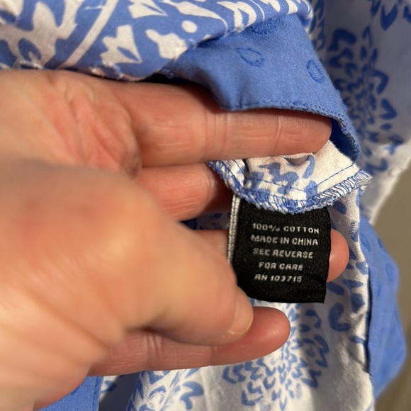 Zac & Rachel brand Size XL Women’s Boho Style Blouse 100% Cotton Like New - Picture 15 of 15